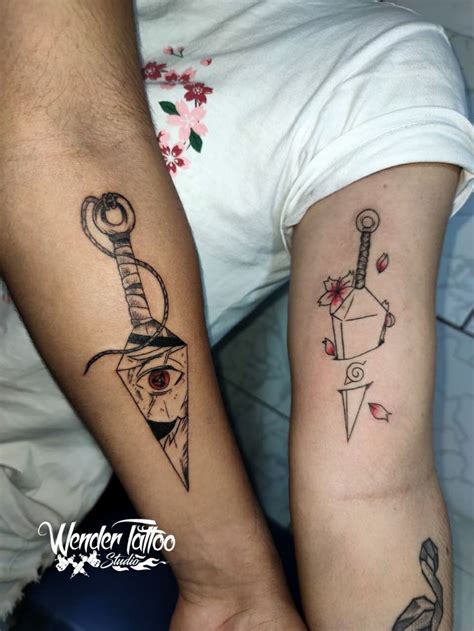 100 Tattoo. . Naruto couple tattoos